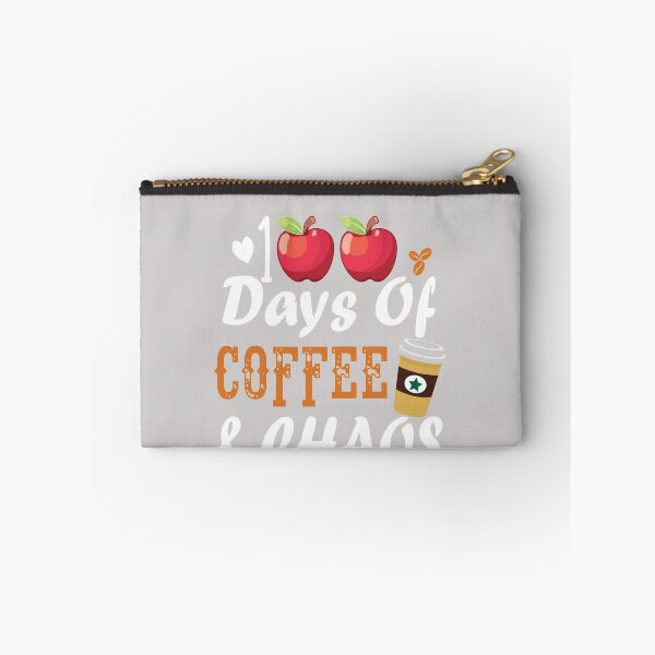 Item preview, 100 Days Of Coffee & Chaos Funny Teacher 100th Day Of School designed and sold by GINIART.