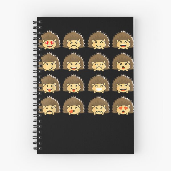Item preview, Hedgehog Different Emotion Emoji Shirt- Funny Emoji designed and sold by YolandaRoberts.