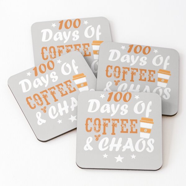 Item preview, 100 Days Of Coffee & Chaos Funny Teacher 100th Day Of School designed and sold by GINIART.