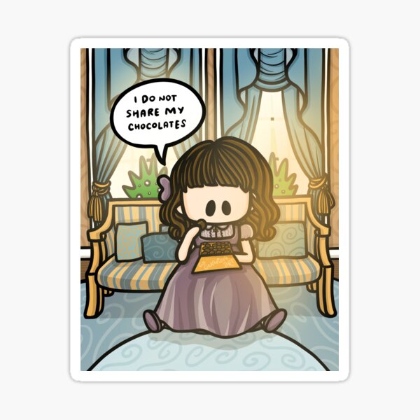 Aperçu de l'œuvre Eloise Bridgerton Je ne partage pas de chocolats créée et vendue par gogenevieve.