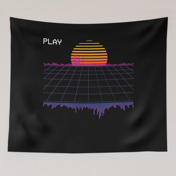 Item preview, Outrun synthwave retrowave wave sunset estética designed and sold by Hitagivapor.