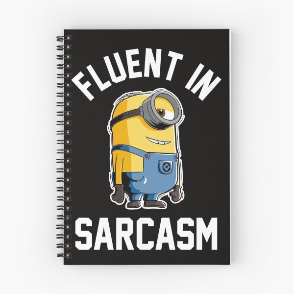 Item preview, Despicable Me Minions Fluent In Sarcasm Smirk Portrait Long Sleeve T Shirt designed and sold by Glennlshop.
