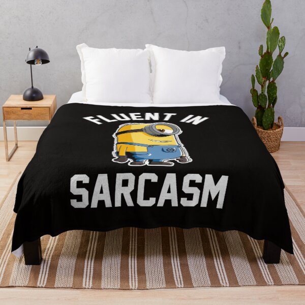Item preview, Despicable Me Minions Fluent In Sarcasm Smirk Portrait Long Sleeve T Shirt designed and sold by Glennlshop.