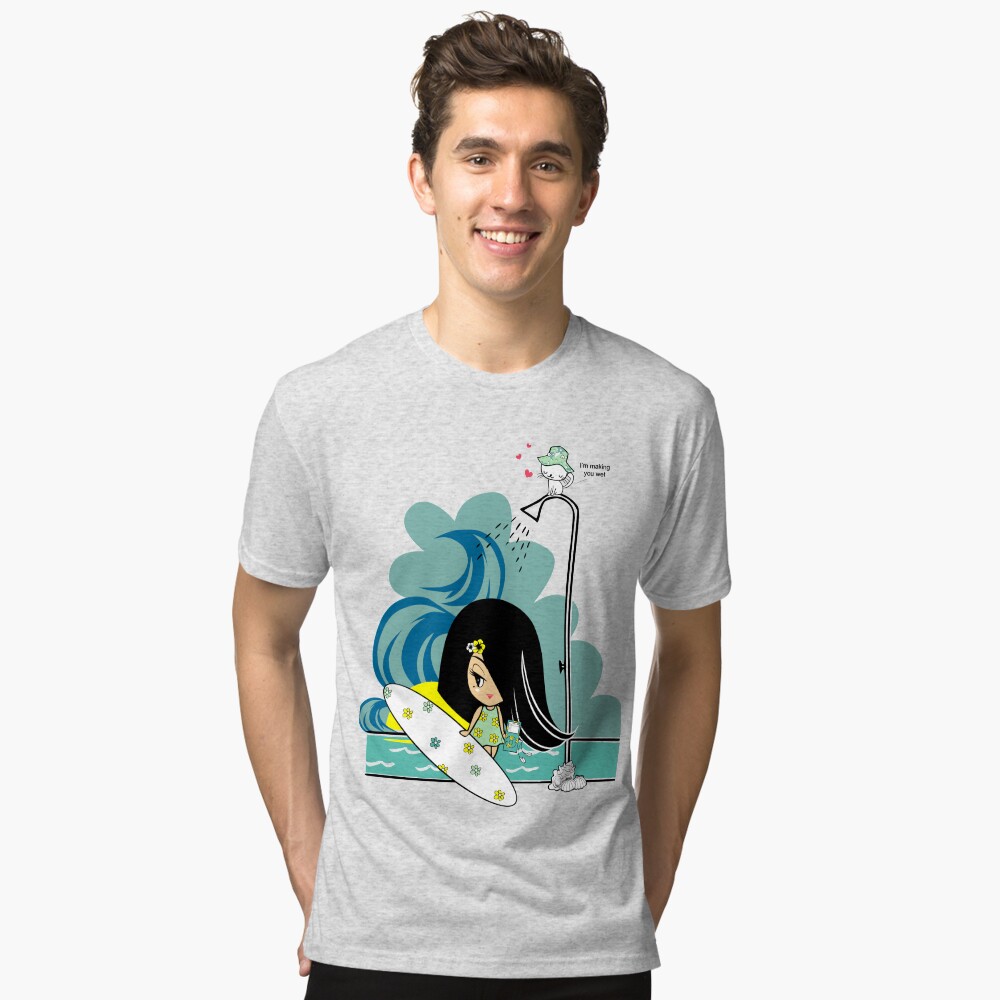 Item preview, Tri-blend T-Shirt designed and sold by popsho.