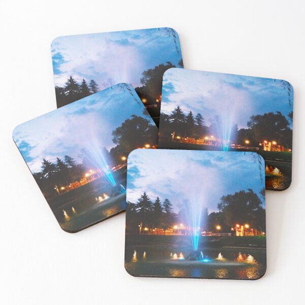 Item preview, Colorful fountain at night designed and sold by helenkaiy.