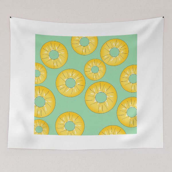 Item preview, Pineapple Slices Pattern designed and sold by hvasilevshop.