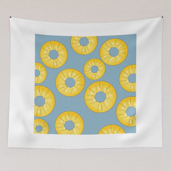 Item preview, Pineapple Slices Pattern designed and sold by hvasilevshop.