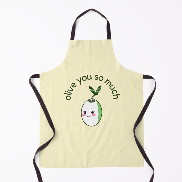 Item preview, Olive You So Much, I Love You So Much Food pun designed and sold by GoodMoodFood.
