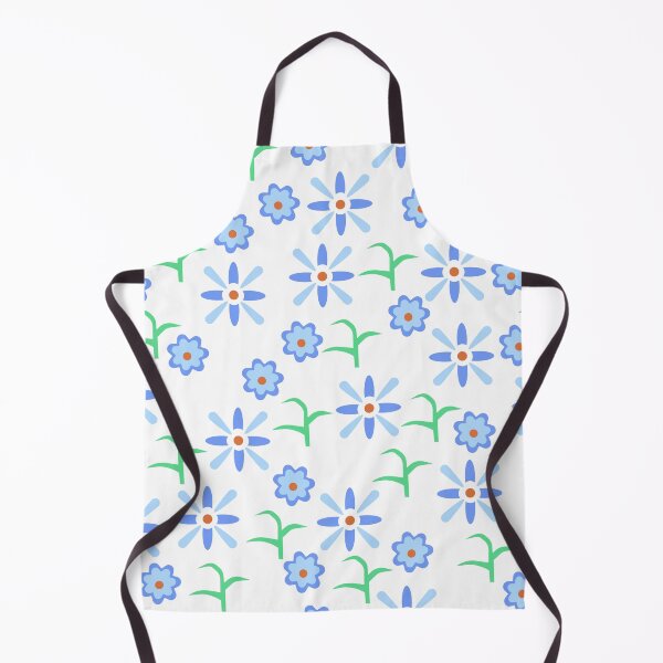 Aperçu de l'œuvre Flower pattern floral art white blue créée et vendue par Pasan-hpmm.