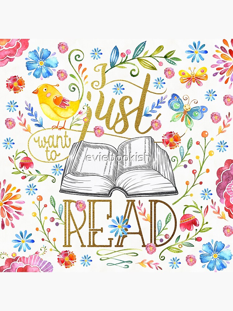 Thumbnail 4 von 4, Kissen, Ich möchte nur lesen - White Floral designt und verkauft von eviebookish.