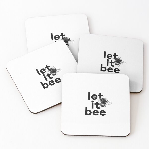Artikelvorschau, „let it bee“ let it be – Wortspiel mit Biene entworfen und verkauft von TrueType.