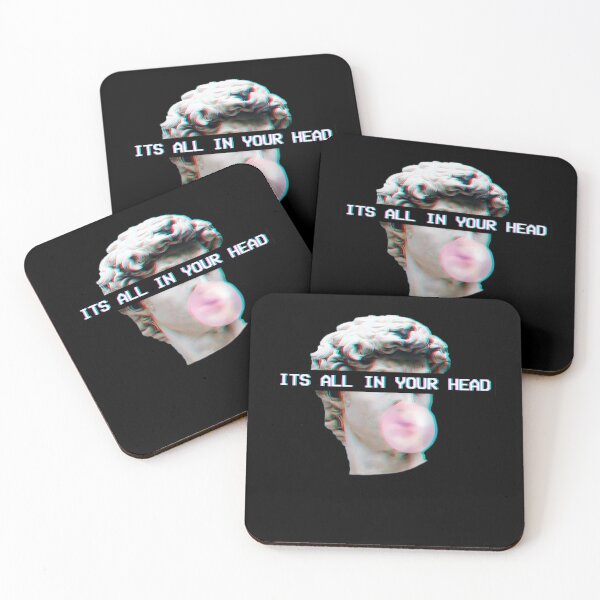 Item preview, Vaporwave Aesthetic Art Glitch 90s Its All In Your Head designed and sold by Hitagivapor.