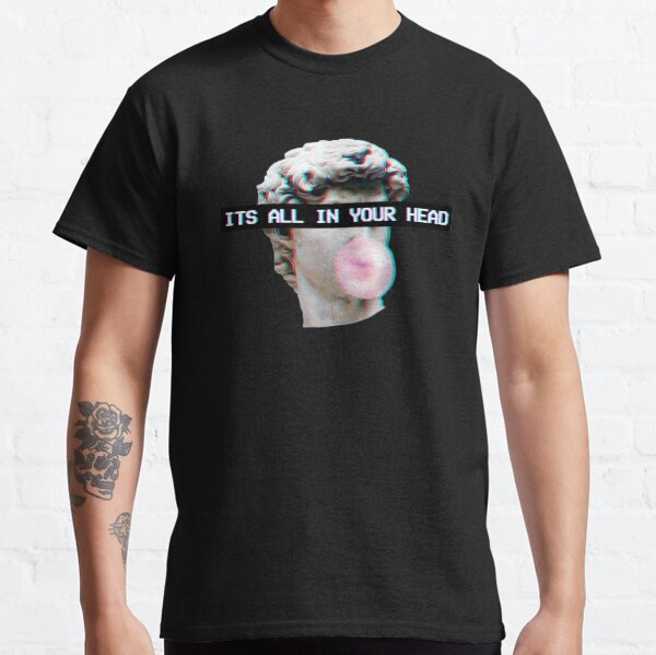 Item preview, Vaporwave Aesthetic Art Glitch 90s Its All In Your Head designed and sold by Hitagivapor.