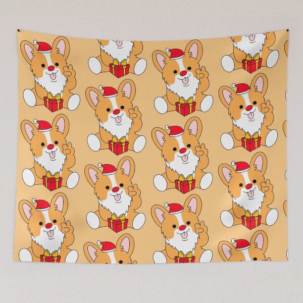 Item preview, Adorable Santa Corgi Christmas with Special giftbox? designed and sold by Mixture-DESIGN.
