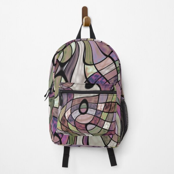 Item preview, Purple Violet Warped Twisted Retro Squares Art Pattern designed and sold by LC Graphic Design Studio.