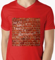 Die Wand Pink Floyd T-Shirt mit V-Ausschnitt
