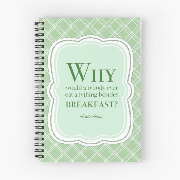 Item preview, Leslie Knope Breakfast Foods Quote designed and sold by magzmt.
