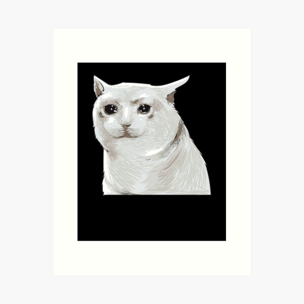 Impressions Artistiques Sur Le Theme Meme Chat Qui Pleure Redbubble