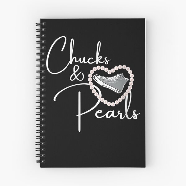 Item preview, Womens Chucks and Pearls 2021 Valentine Heart Gray Gift designed and sold by nancymachado.