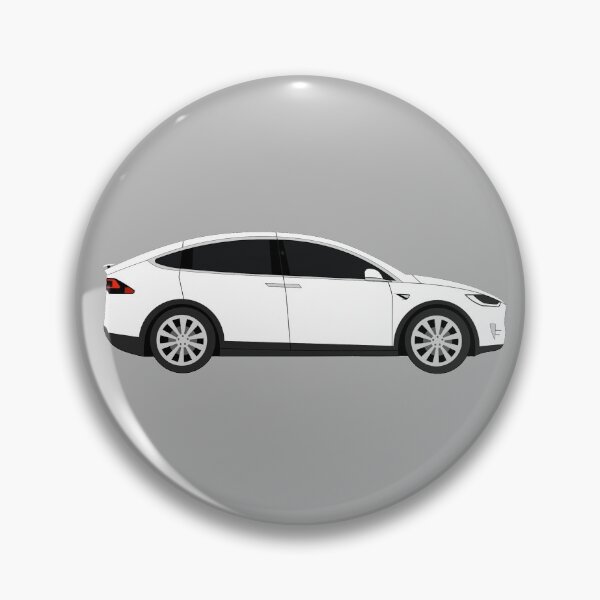 Item preview, Tesla Model X White Electric Car Graphic Design designed and sold by RedBubbleBath.