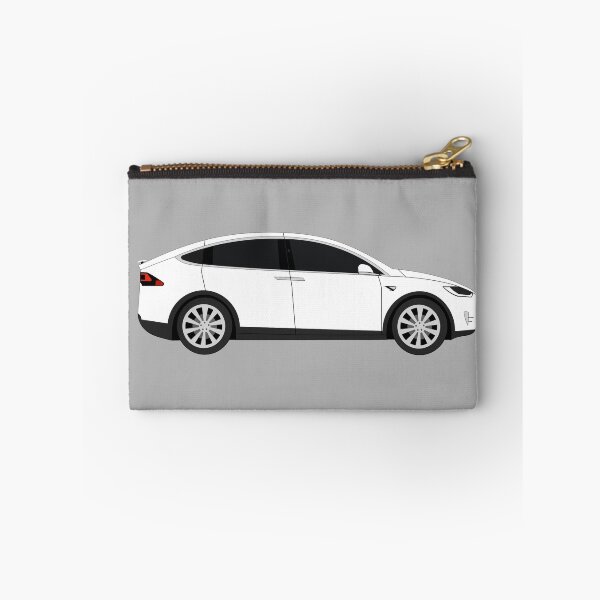 Item preview, Tesla Model X White Electric Car Graphic Design designed and sold by RedBubbleBath.