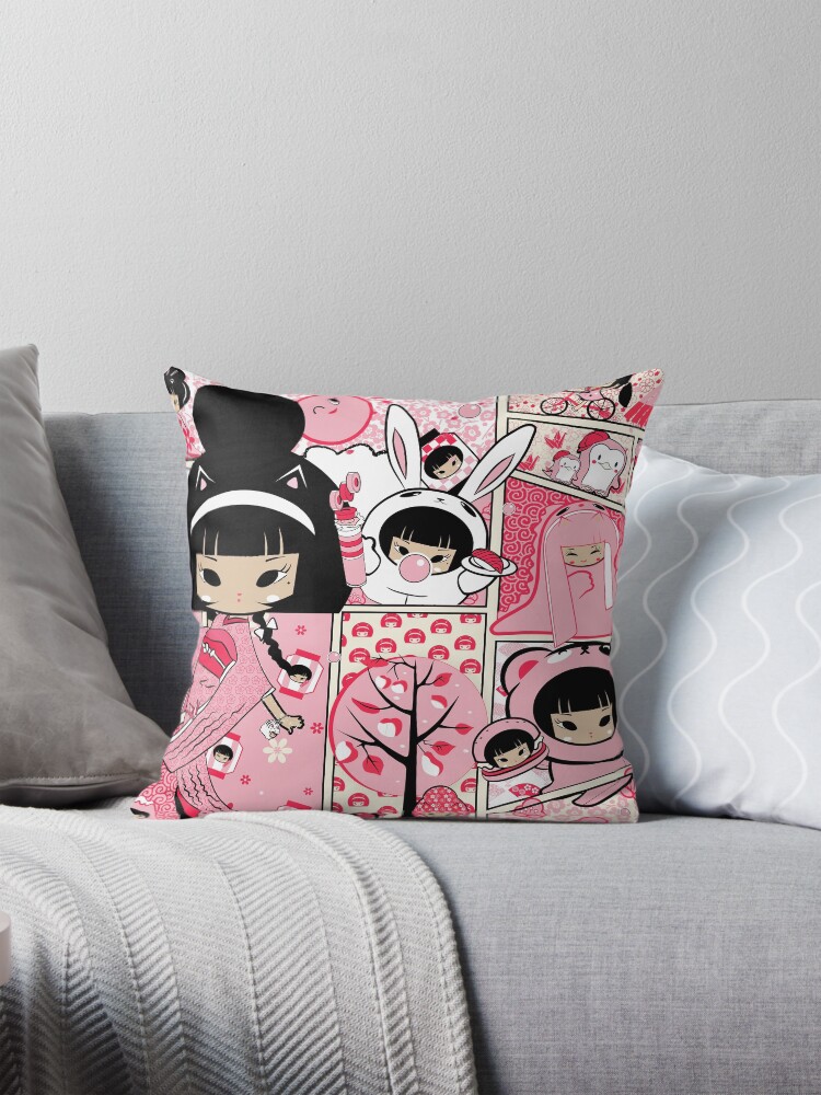 Item preview, Throw Pillow designed and sold by popsho.
