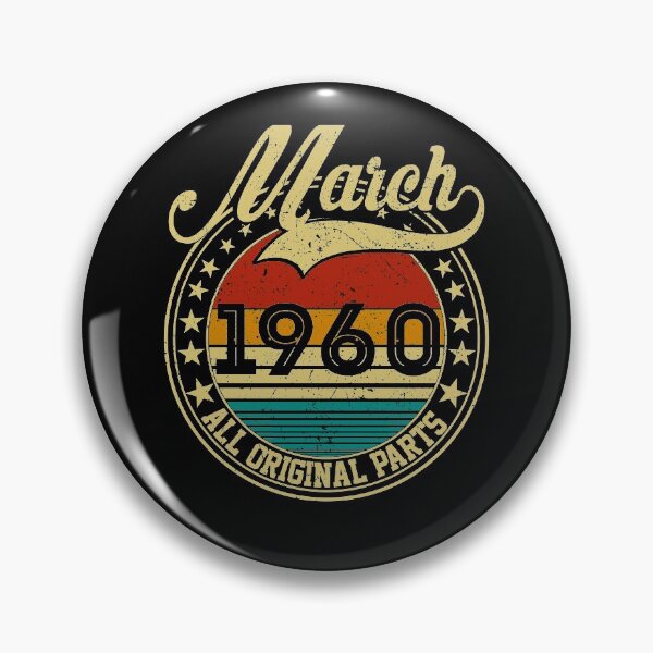 Item preview, Vintage March 1960 All Original Parts Born in March 1960 61st Birthday Gift 61 Years Old designed and sold by MN-Shop0123.