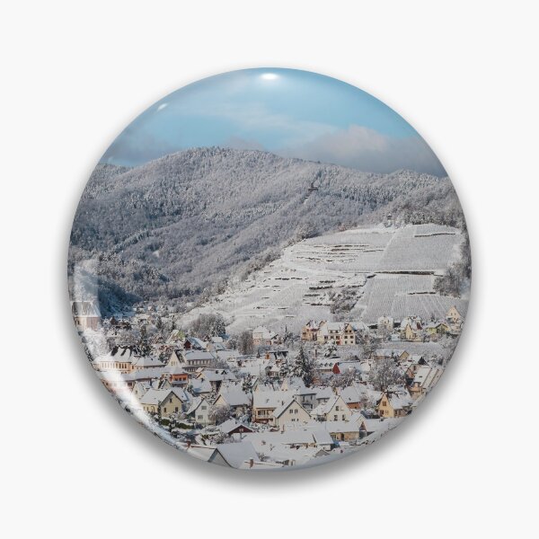 Item preview, Snow-covered hills of Alsace, vineyards and the foothills of the Vosges. designed and sold by Alexander Sorokopud.
