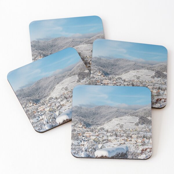 Item preview, Snow-covered hills of Alsace, vineyards and the foothills of the Vosges. designed and sold by Alexander Sorokopud.