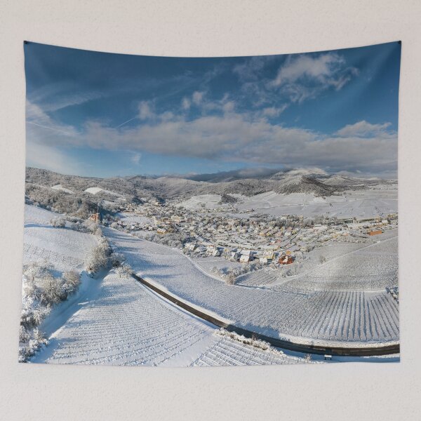 Item preview, Snow-covered hills of Alsace, vineyards and the foothills of the Vosges. designed and sold by Alexander Sorokopud.