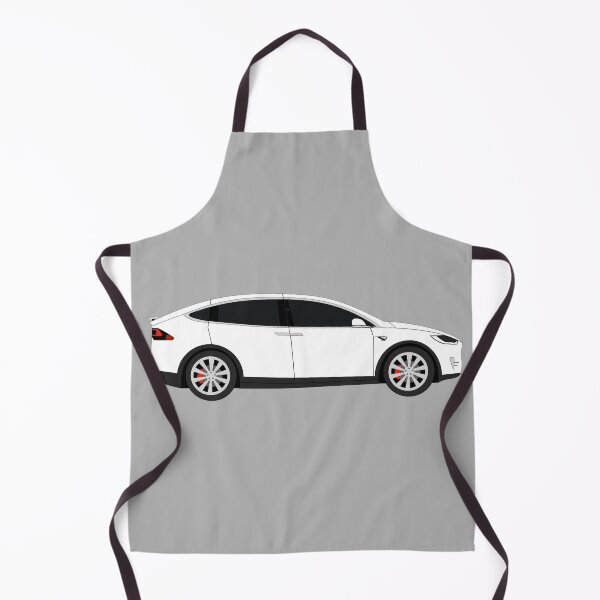 Item preview, Tesla Model X Performance White Electric Car Graphic Design designed and sold by RedBubbleBath.