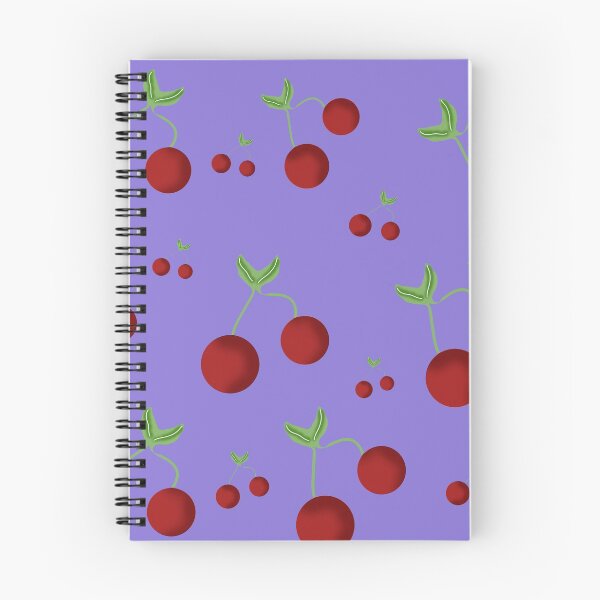 Item preview, Cherries And Flowers Seamless Pattern designed and sold by hvasilevshop.