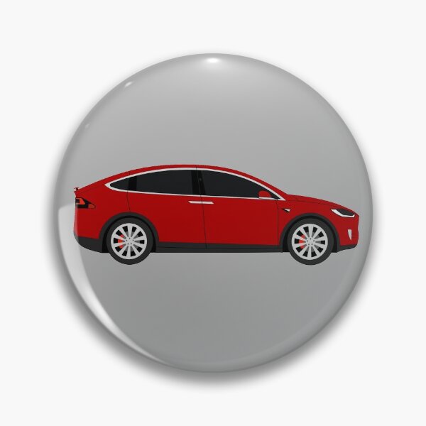 Item preview, Tesla Model X Performance Red Electric Car Graphic Design designed and sold by RedBubbleBath.