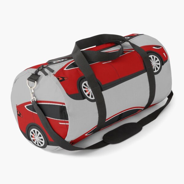Item preview, Tesla Model X Performance Red Electric Car Graphic Design designed and sold by RedBubbleBath.