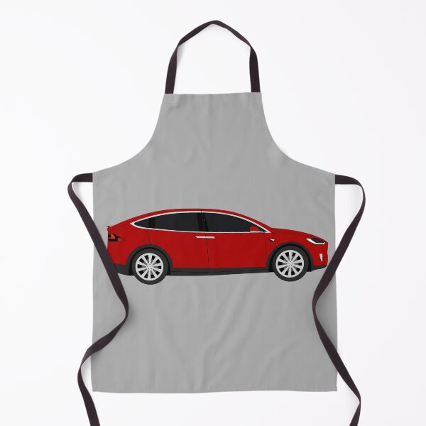Item preview, Tesla Model X Red Electric Car Graphic Design designed and sold by RedBubbleBath.