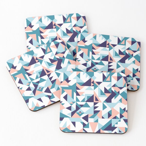 Item preview, Endless triangles navy blue and pink designed and sold by Muxune.