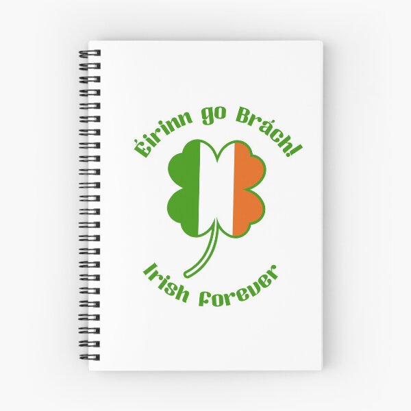 Aperçu de l'œuvre Erinn va Brach, Irlandais pour toujours. Drapeau irlandais Shamrock. Jour de la Saint-Patrick. créée et vendue par EChendesign.