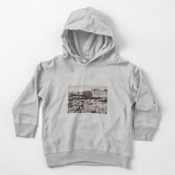 Ancient photography: city, square, people. Старый Благовещенск Toddler Pullover Hoodie