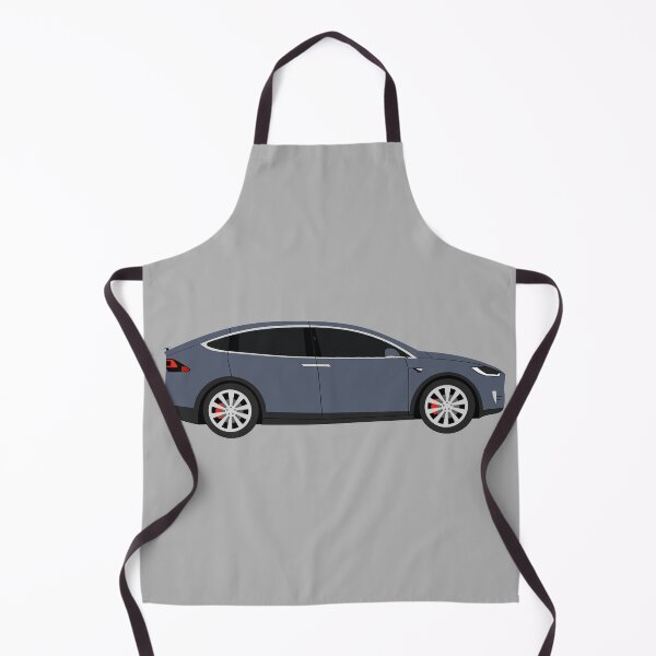 Item preview, Tesla Model X Performance Grey Electric Car Graphic Design designed and sold by RedBubbleBath.
