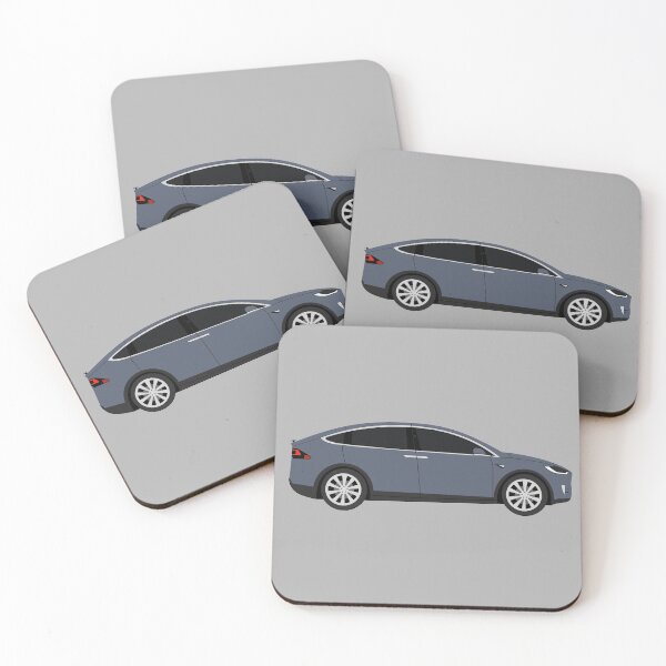 Item preview, Tesla Model X Grey Electric Car Graphic Design designed and sold by RedBubbleBath.
