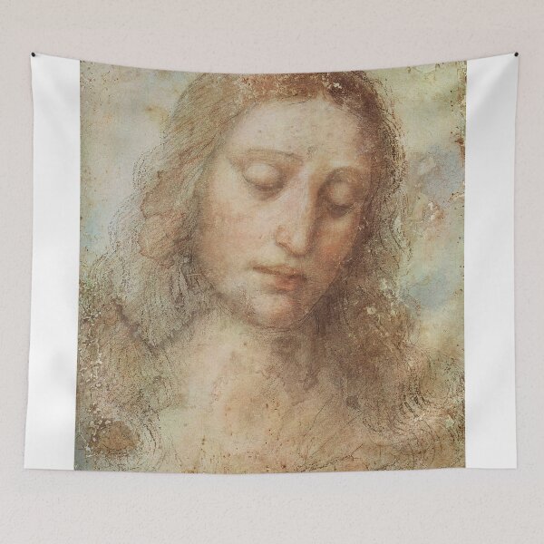 Item preview, Head of Christ by Leonardo Da Vinci designed and sold by IndieArtDream.