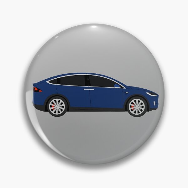 Item preview, Tesla Model X Performance Blue Electric Car Graphic Design designed and sold by RedBubbleBath.