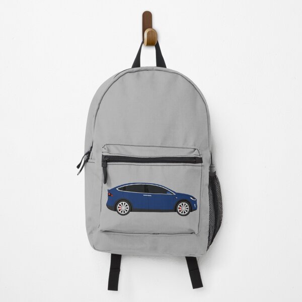 Item preview, Tesla Model X Performance Blue Electric Car Graphic Design designed and sold by RedBubbleBath.