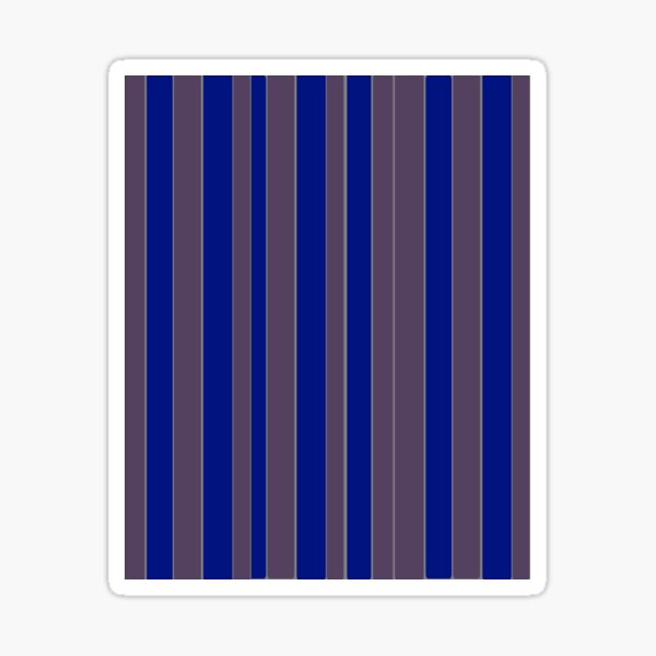 Taupe blue executive stripe pattern Sticker