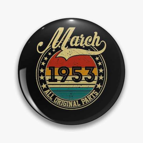 Item preview, Vintage March 1953 All Original Parts Born in March 1953 68th Birthday Gift 68 Years Old designed and sold by MN-Shop0123.