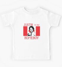 Justin Trudeau is My Homeboy Kids Tee