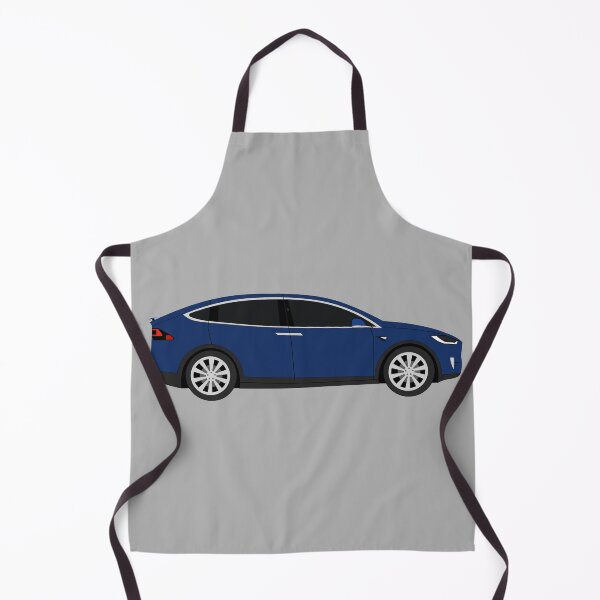 Item preview, Tesla Model X Blue Electric Car Graphic Design designed and sold by RedBubbleBath.