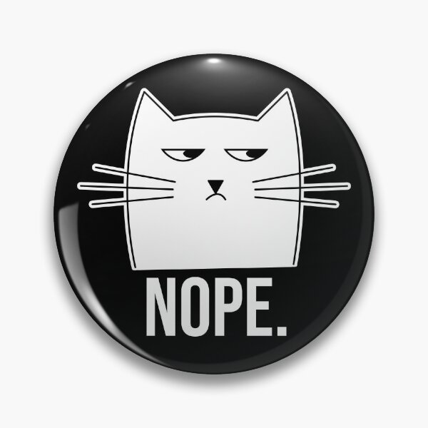 Item preview, Nope Annoyed Cat designed and sold by lemontee.