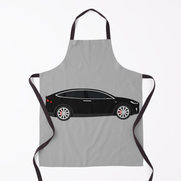 Item preview, Tesla Model X Performance Black Electric Car Graphic Design designed and sold by RedBubbleBath.