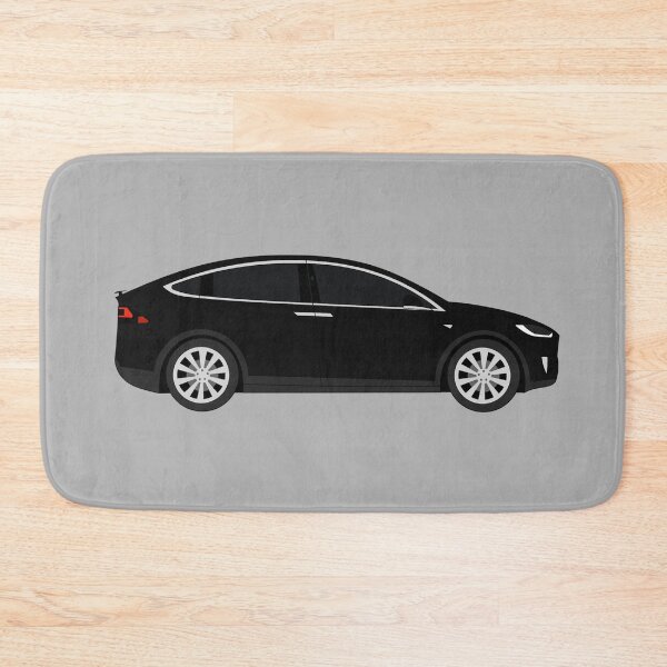 Item preview, Tesla Model X Black Electric Car Graphic Design designed and sold by RedBubbleBath.
